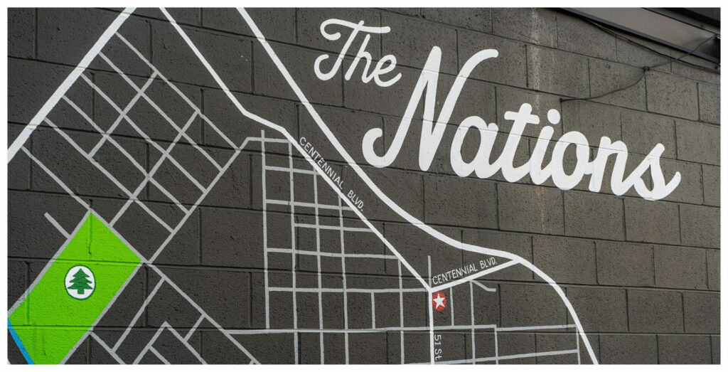 The Nations Map Mural
